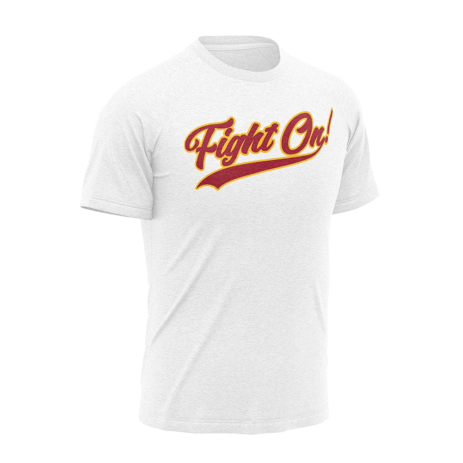 Fight On Swoosh Tail SS Tee White image01
